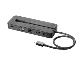 【中古】HP 純正品 USB-C Mini Dock VGA イーサネット USB HDMI Thunderbolt Type-C対応ポートto HDMI USB3.0 VGA 有線LAN 拡張アダプターHP Elite x2 1013 G3用 HP Elite Dragonfly 1PM64AA#UUF