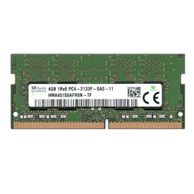 【新古品】SK hynix 260pin PC4-17000 DDR4-2133 4GBメモリ 1.2V ノートPC・小型デスク対応 1Rx8 PC4-2133P 4GB HMA451S6AFR8N-TF