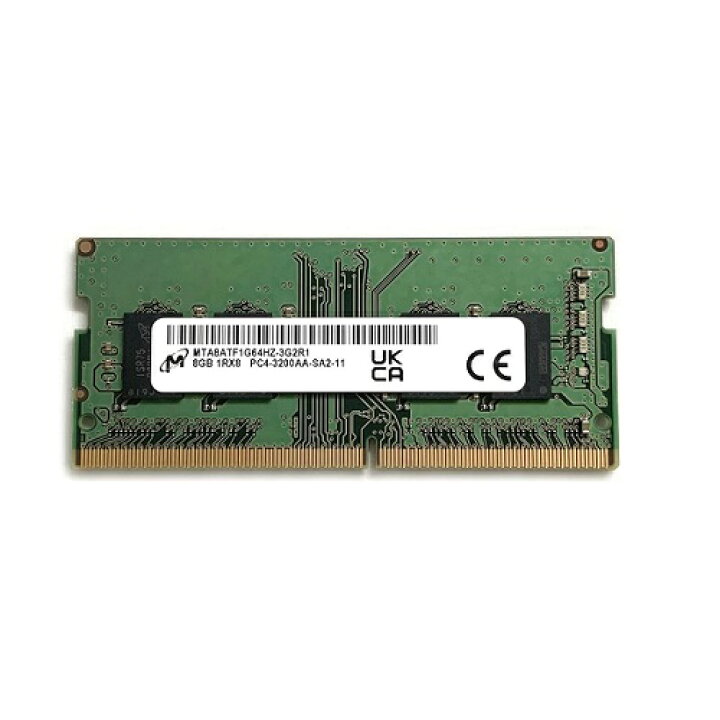 楽天市場】Micron ノートPC用メモリ DDR4-3200 (PC4-25600) 8GB×1枚 