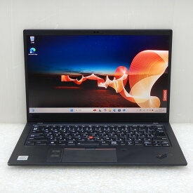 【中古 Cランク】Lenovo ThinkPad X1 Carbon Gen 8 第10世代 Core i5 10210U 16GB SSD256GB 14インチ(1920×1080) Windows11 Pro 20UAS7AC00 モバイルノートパソコン タッチパネル