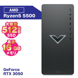 yVi JzVictus by HP 15L Gaming Desktop TG02-0000jp RxVif }CJVo[ AMD Ryzen5 5500 16GB SSD512GB GeForce RTX 3050 Windows11 Home Q[~O fXNgbvp\R Vi