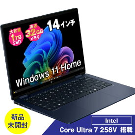 【新品 未開封】HP OmniBook X Flip 14-fm0007TU Core Ultra 7 258V メモリ32GB SSD1TB 14インチ 2.8K OLED タッチ対応 Copilot+PC Windows11 Home AI対応 2in1ノートパソコン ミッドナイトブルー ◇新品訳あり◇ パフォーマンスモデル
