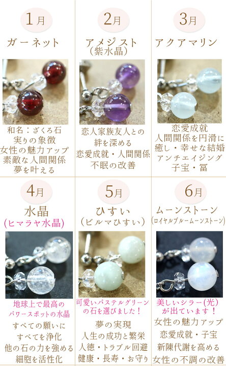 楽天市場】パワーストーン ピアス 天然石 金属アレルギー対応 