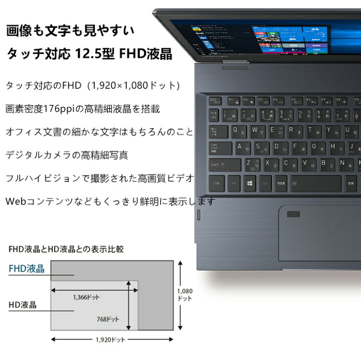 楽天市場】TOSHIBA DynaBook VC72 12.5インチ メモリ4GB SSD128GB 