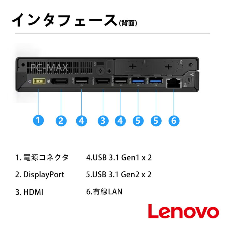 楽天市場】Lenovo ThinkCentre M720q 第8世代 Core i5 メモリ8GB Nvme 