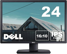 Dell 24インチワイド 液晶モニター U2412M IPSパネル 1920x1200 16:10 画面回転 高さ調整【中古】ディスプレイ