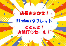 【店長におまかせ】タブレット 10インチ以上 Windows11 Pro 64Bit搭載 メモリ4GB SSD:128GB以上 タブレットPC 中古タブレット 中古タブレットPC シークレット