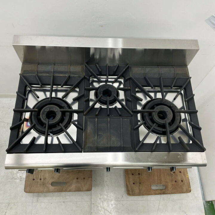 楽天市場】【中古】ガステーブル KXY-960T 北沢産業 2020年 3口 LPガス 
