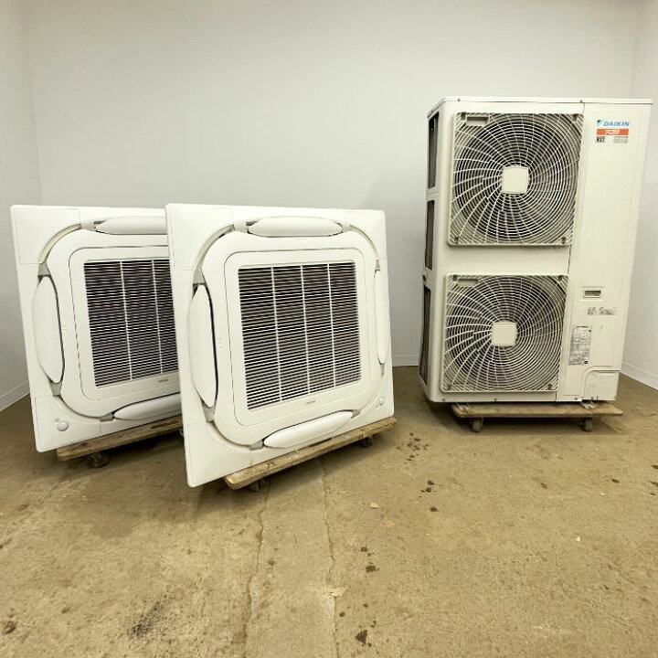楽天市場】【中古】天カセエアコン 3馬力×2 外機6馬力 業務用 内機2台 