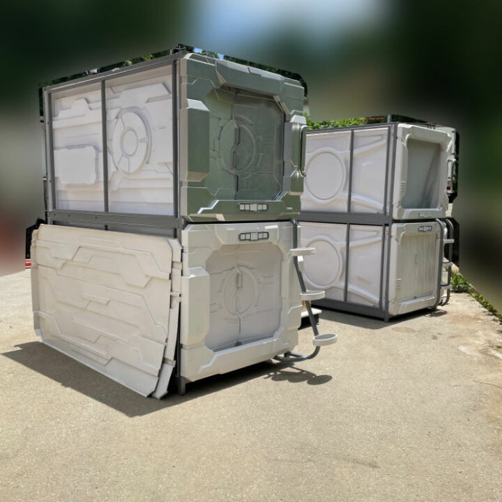 楽天市場】中古｜カプセルホテル 縦型2セット4ルーム 業務用 カプセル 