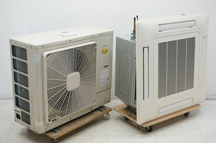 天井カセット形エアコン 3馬力 単相200V 室内機RCI-GP80K1 室外機RAS 