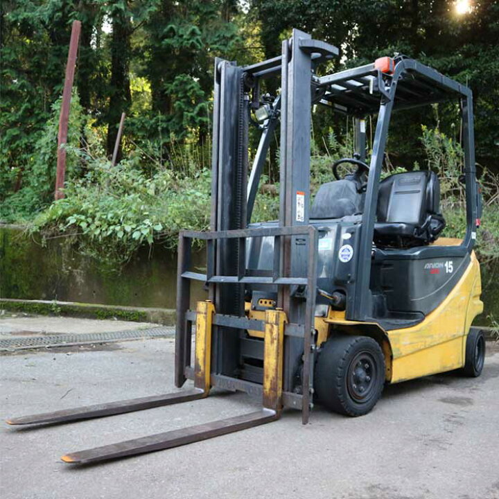楽天市場】【送料無料】バッテリー式フォークリフト 1.5t FB15-12 