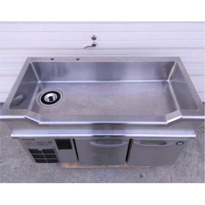 楽天市場】【送料無料】舟形シンク付テーブル形冷蔵庫 RW-120SNCG-ML-T 