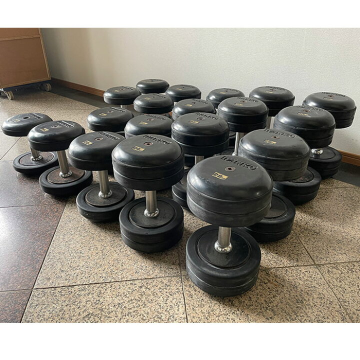 楽天市場】【中古】【引取限定】ラバーセットダンベル 12kg〜30kg  