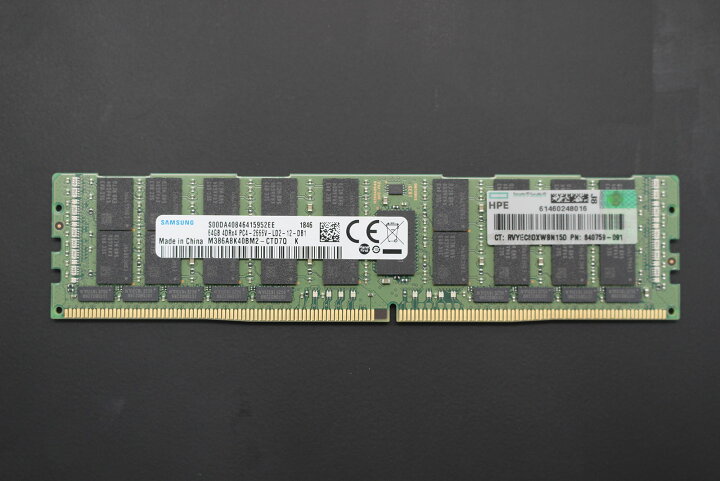 楽天市場】中古美品 起動確認済 HPE純正 64GB (64GB x1枚) ECC 