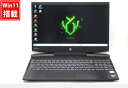ゲーミングPC 中古 フルHD15.6インチ HP Pavilion Gaming 15-dk Windows11 超高性能Core i7-9750h 16GB 爆速NVMe式256GB-SSD + 1TB-HDD NVIDIA GeForce GTX 1660Ti with Max-Q カメラ 無線 Office付き Win11【中古PC】送料無料 あす楽対応 即日発送（Windows10も対応可能）