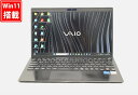 送料無料 あす楽対応 即日発送 中古良品 フルHD 13.3インチ SONY VAIO VJPG218 Windows11 10コア 卓越性能 第12世代Core i5-1235U 16GB 爆速NVMe式256GB-SSD カメラ 無線Wi-Fi6 Office付 Win11【ノートパソコン 中古パソコン 中古PC】（Windows10も対応可能 Win10）