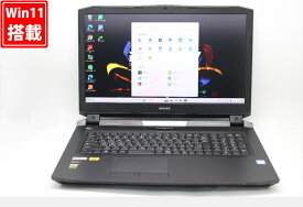 ゲーミングPC 良品 4K対応 17.3インチ MOUSE DAIV 20017N-CLR Windows11 8コア 超高性能 第9世代Core i7-9700K 32GB 爆速NVMe式512GB-SSD + 1TB-HDD NVIDIA GeForce RTX 2080 カメラ 無線 Office Win11【中古PC】送料無料 あす楽対応 即日発送（Windows10も対応可能 Win10）