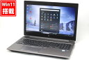 ゲーミングPC 中古良品 フルHD 15.6インチ HP ZBOOK 15 G6 Windows11 超高性能 第9世代Core i7-9750H 16GB 爆速NVMe式512GB-SSD + 1TB-HDD NVIDIA Quadro T1000 カメラ 無線Wi-Fi6 Office付き Win11【中古ノートパソコン 中古パソコン 中古PC】送料無料 あす楽対応 即日発送