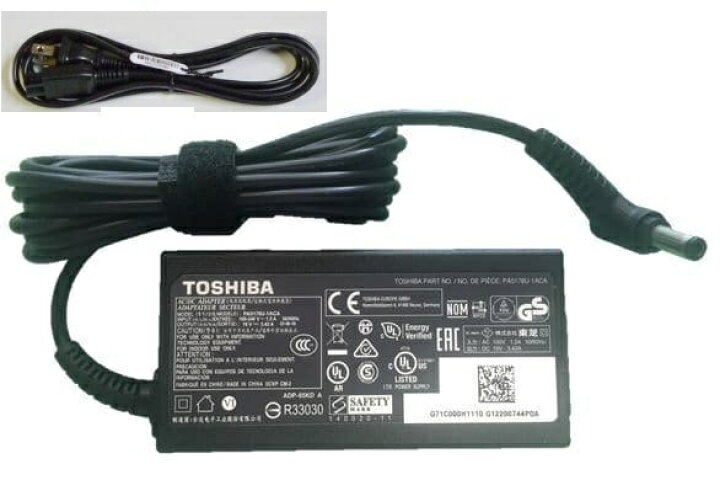 楽天市場】純正新品 東芝/TOSHIBA ACアダプターPA5178U-1ACA 19V 3.42A 