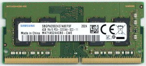 SAMSUNG �T���X������ M471A5244CB0-CWE [SODIMM DDR4 PC4-25600 4GB] �m�[�gPC�p������ 260pin