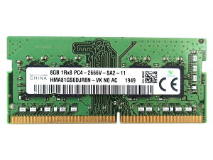 SKhynix nCjbNX HMA81GS6DJR8N-VK PC4-21300 DDR4-2666V 8GB m[gPCp 260pin SO-DIMM