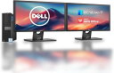 【Dell Core-i7 & 24インチ2台液晶PCセット】intel Core i7-7700、RAM:16GB、SSD:選択可能(256GBor512GBor1TB)/フルHD（1920x1080）液晶モニタ/光学ドライブ/5.8Ghz WI-FI/Bluetooth/Windows11 Pro & KINGSOFT WPS Office/HDMI/デスクトップパソコン(再生中古品)
