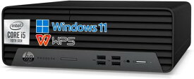 HP ProDesk 400 G7 SFF デスクトップPC 第10世代 Intel Core i5-10500, 16GB DDR4, 512GB SSD/Windows11/KINGSOFT WPS Office/5.8Ghz WiFi、Bluetooth/光学ドライブ（DVD）/4Kディスプレイ対応(再生中古品)