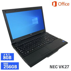 【NEC】VK27 Core i5第4世代 メモリ8GB SSD256GB ノートパソコン 中古 office付き 動作品