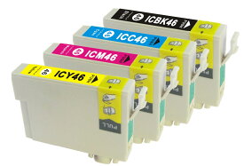 〔INK-E7〕【定型外発送】 【送料無料】 EPSON 互換インク IC46 4色セット 〔対応機種〕・PX-101/ PX-201/ PX-401A / PX-402A / PX-501A