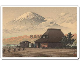 浮世絵マウスパッド　薄ぴた　U12019 川瀬巴水 - 鳴澤の富士