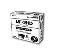 【時間指定不可】 フロッピーディスク ALLWAYS 3.5インチ 超可爱 フロッピーディスクメディア 1.44MB 4560201615299 10枚 FD35-AW