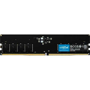 Crucial 32GB(32GBx1) DDR5-4800MHz(PC5-38400) UDIMM CL40 16GbitbCT32G48C40U5