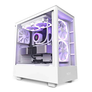 NZXT H5 ELITE �v���~�A���R���p�N�g�~�h���^���[�P�[�X [�}�b�g�z���C�g]�bCC-H51EW-01