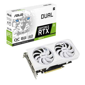 ASUS Dual GeForce RTX 3060 Ti White OC Edition 8GB GDDR6X 幅広い互換性を実現するグラフィックボード ホワイト｜DUAL-R…