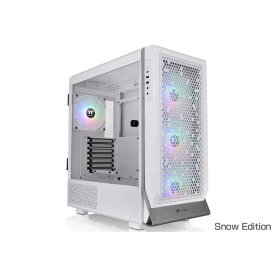 Thermaltake Ceres 500 TG ARGB Snow Edition グラボの垂直配置にも対応 ミドルタワーケース ホワイト｜CA-1X5-00M6WN-00