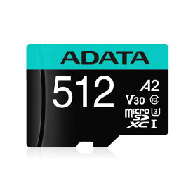 ADATA microSDXCメモリーカード 512GB U3 C10 V30 A2｜AUSDX512GUI3V30SA2-RA1