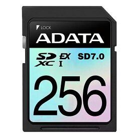 ADATA Premier Extreme SDXC SD 7.0 Expressカード 256GB PCIeGen3 U3 C10 V30｜ASD256GEX3L1-C