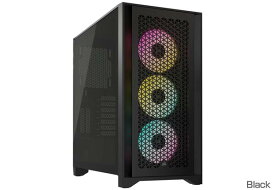 Corsair iCUE 4000D RGB Airflow Black ミドルタワー型PCケース ブラック｜CC-9011240-WW