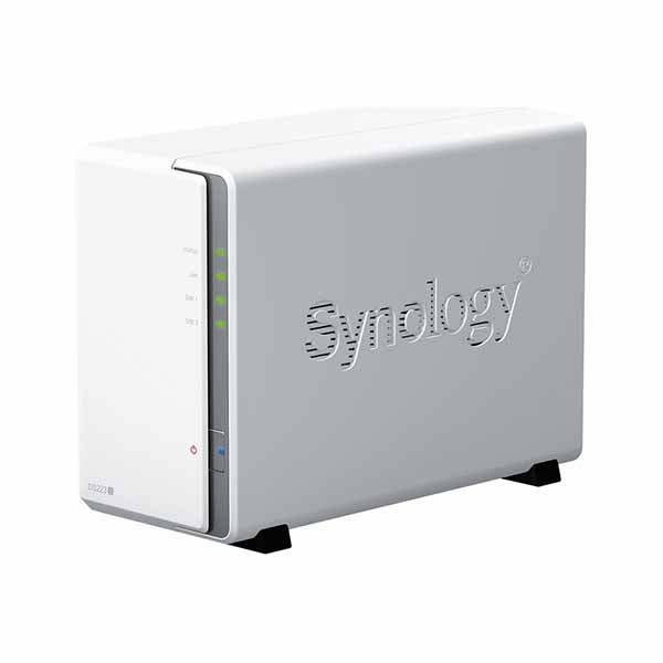 Synology DiskStation DS223j クアッドコアCPU搭載多機能パーソナルクラウド 2ベイNASキット 初心者ガイド付｜DS223j