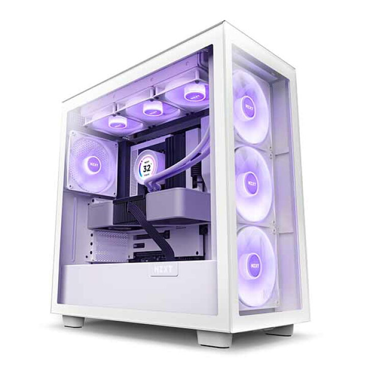 楽天市場】NZXT H7 Elite プレミアム ATX ミドルタワーケース [White 