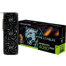 GAINWARD RTX4080 SUPER PANTHER OC 16GB GDDR6X 256bit 3-DP HDMI シンプルさを極めたハイエンド OC モデル｜NED408SS19T2-1032Z-G