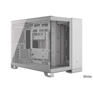 Corsair 2500X Tempered Glass mATX Mid-Tower White �s���[���X�f�U�C���̃~�j�^���[�^PC�P�[�X �z���C�g�bCC-9011266-WW