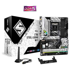 �y�󂠂�z�y�A�E�g���b�g�����E�V�i�zASRock Z790 Steel Legend WiFi 13th Gen & 12th Gen Intel Core Processors DDR5 ATX�}�U�[�{�[�h