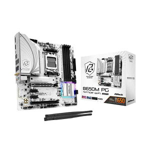 ASRock B650M PG Riptide WiFi White microATX}U[{[hbB650M PG Riptide WiFi White