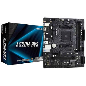 ASRock A520M-HVS ii̗pRXgptH[}XɗDꂽ microATX}U[{[hbA520M-HVS