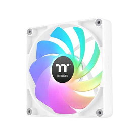 Thermaltake CT140 Reverse ARGB Sync PC Cooling Fan White 2 Pack リバースファンブレードとARGB LED装備 140mmファンx2 ホワイト｜CL-F176-PL14SW-A