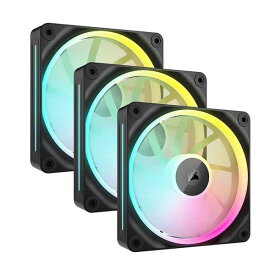 Corsair iCUE LINK LX140 RGB Dual Fans Starter Kit PWMファン 140mm ブラック スターターキット｜CO-9051028-WW