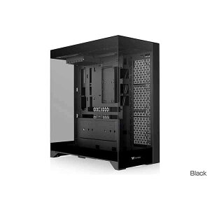 Thermaltake CTE E550 TG Black 3�ʋ����K���X�p�l���̃s���[���X�f�U�C�� �~�h���^���[�^PC�P�[�X �u���b�N�bCA-1Z8-00M1WN-00