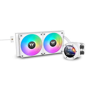 Thermaltake TH240 V2 Ultra EX ARGB Sync Snow Edition �����̌^CPU�N�[���[ 120mm�t�@��x2 �z���C�g�bCL-W425-PL12SW-A